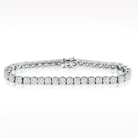 12.78ct Diamond White Gold Bracelet