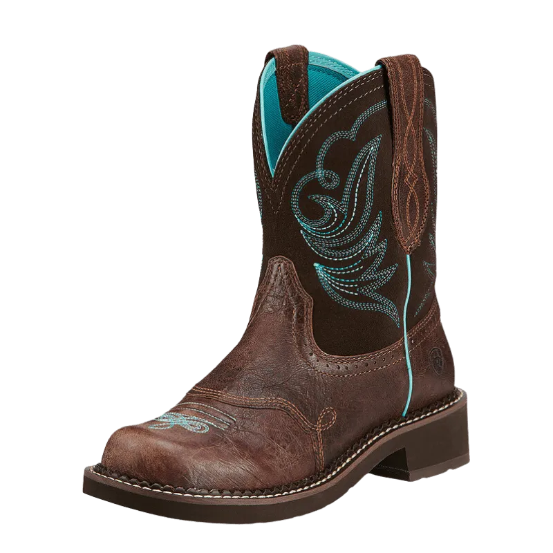 Ariat Women's Fatbaby Heritage Dapper Royal Chocolate Brown Western Boots 10016238