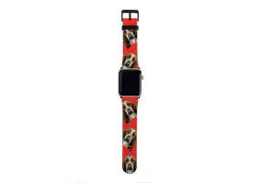 Basset Hound Mell Red Apple Watch Strap