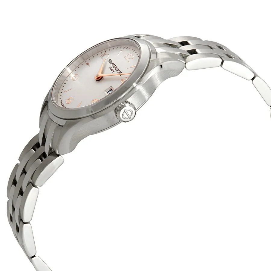 Baume and Mercier Clifton Silver Dial Ladies Watch 10175 A10175