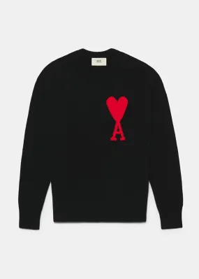 Black Ami De Coeur Crewneck Sweater