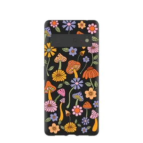 Black Midnight Shrooms Google Pixel 6 Pro Case