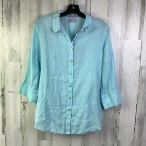 Blouse Long Sleeve By Chicos In Blue, Size: M