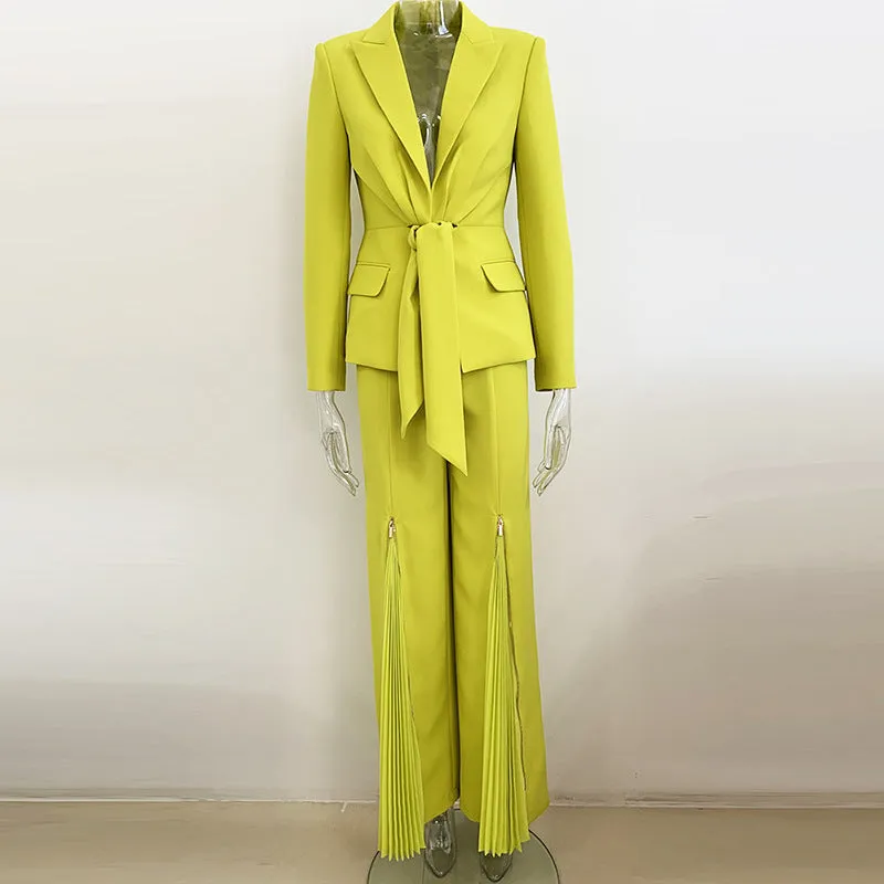 BLUMA Zipper Pants Suit