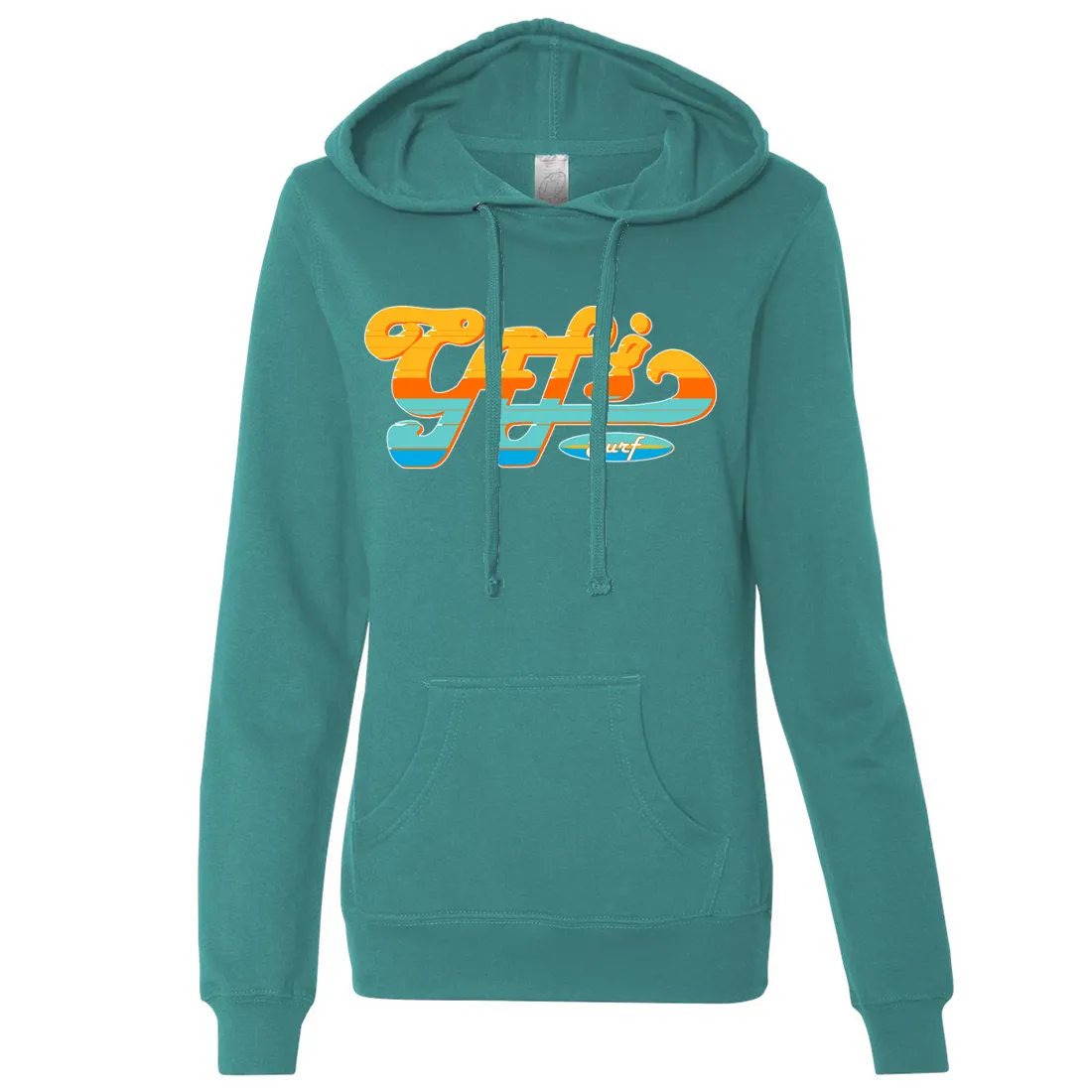 Cali Surf Ladies Lightweight Fitted Hoodie