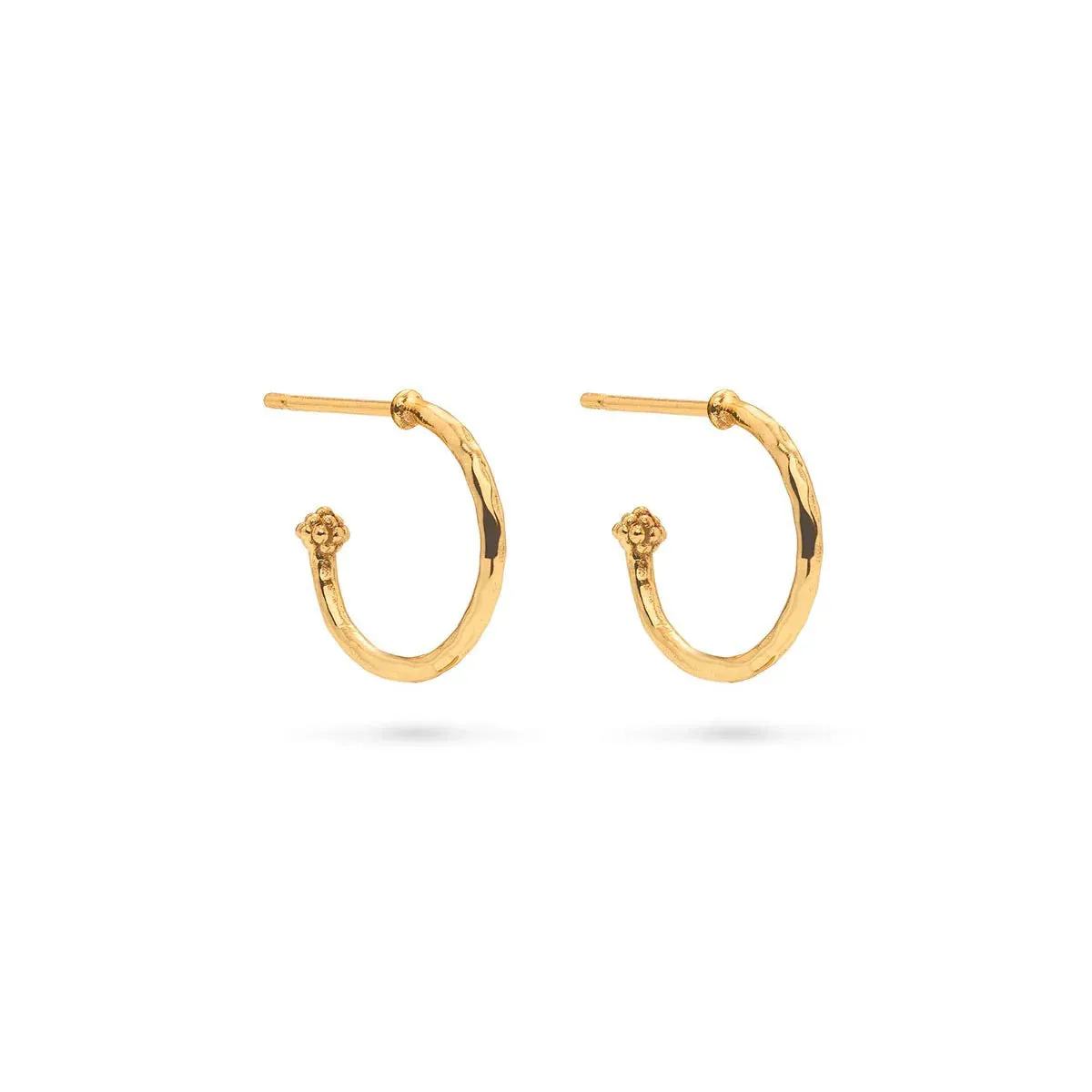 CAPUCINE DE WULF - LOVE HOOP EARRINGS WITH HEART CHARM