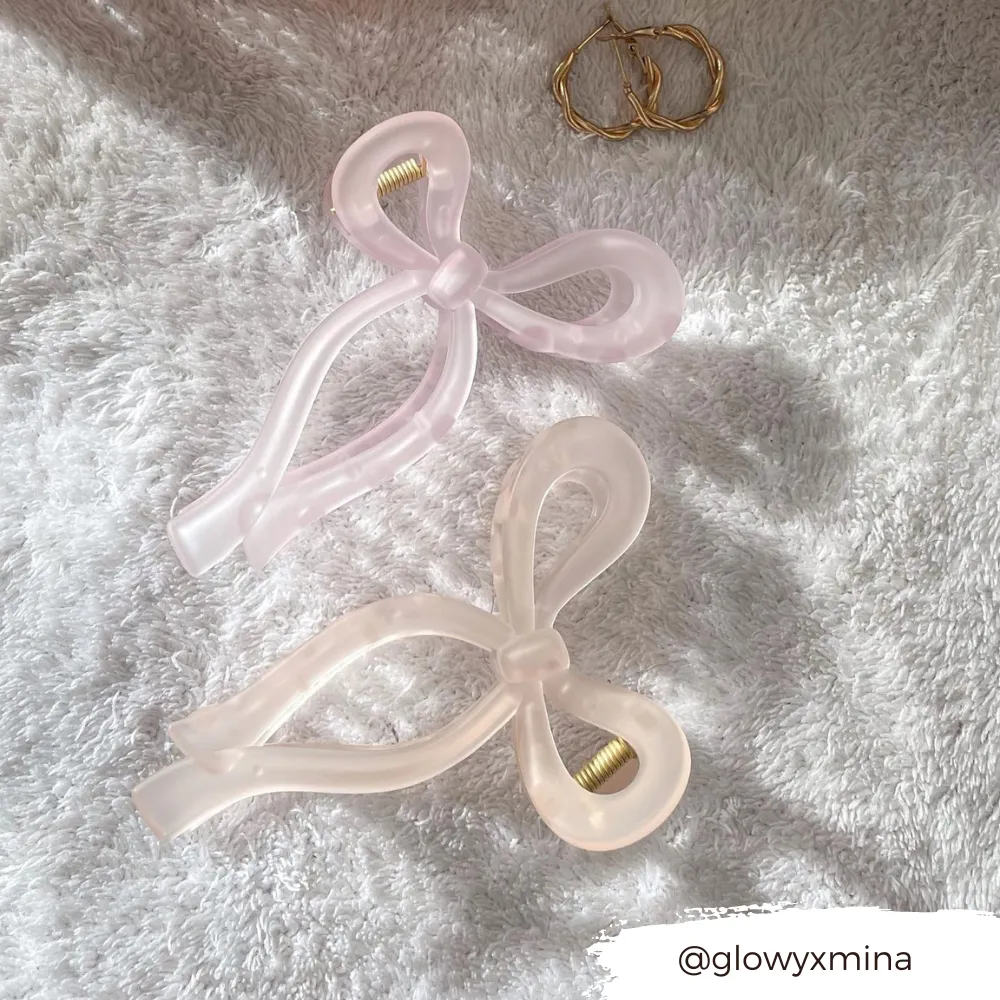 Cute Bow Claw Clip - Lilac