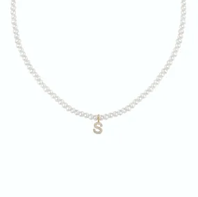 Diamond Alphabet Charm - Solid Gold