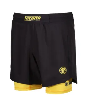 Dual Layer Grappling Shorts - Yellow