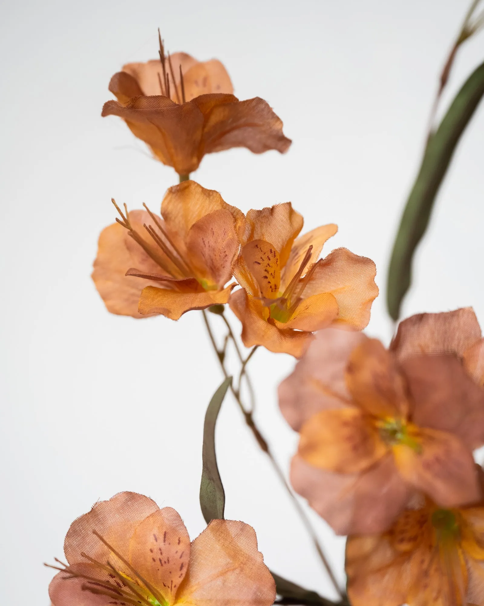 Faux Flower Butterfly Orange