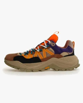 Flower Mountain Iwano Suede & Nylon - Brown / Orange / Azure