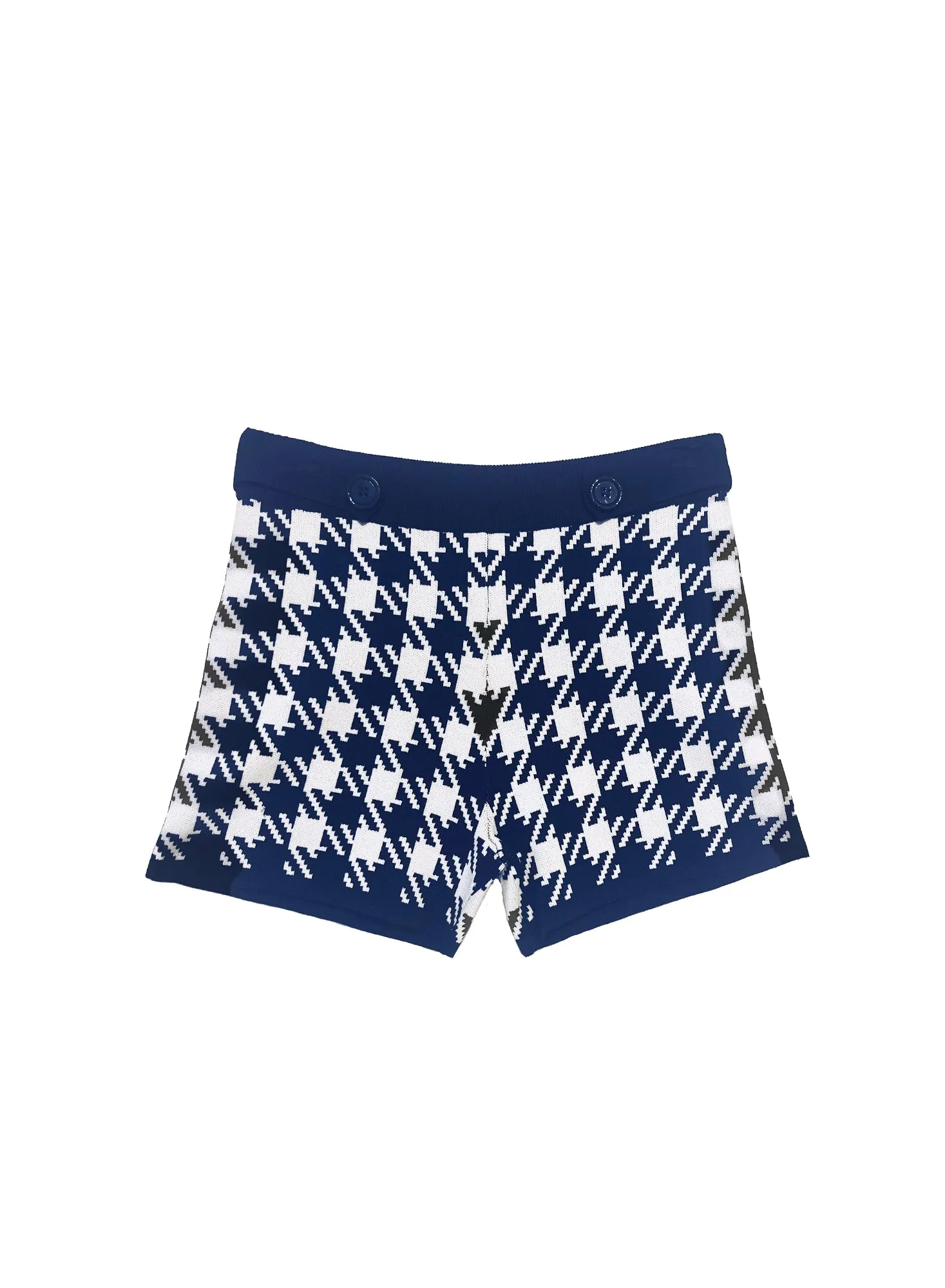 Houndstooth Knit Short