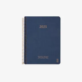 KOZO SPIRAL-BOUND CALENDAR 2025 A5 (DANISH) // NAVY