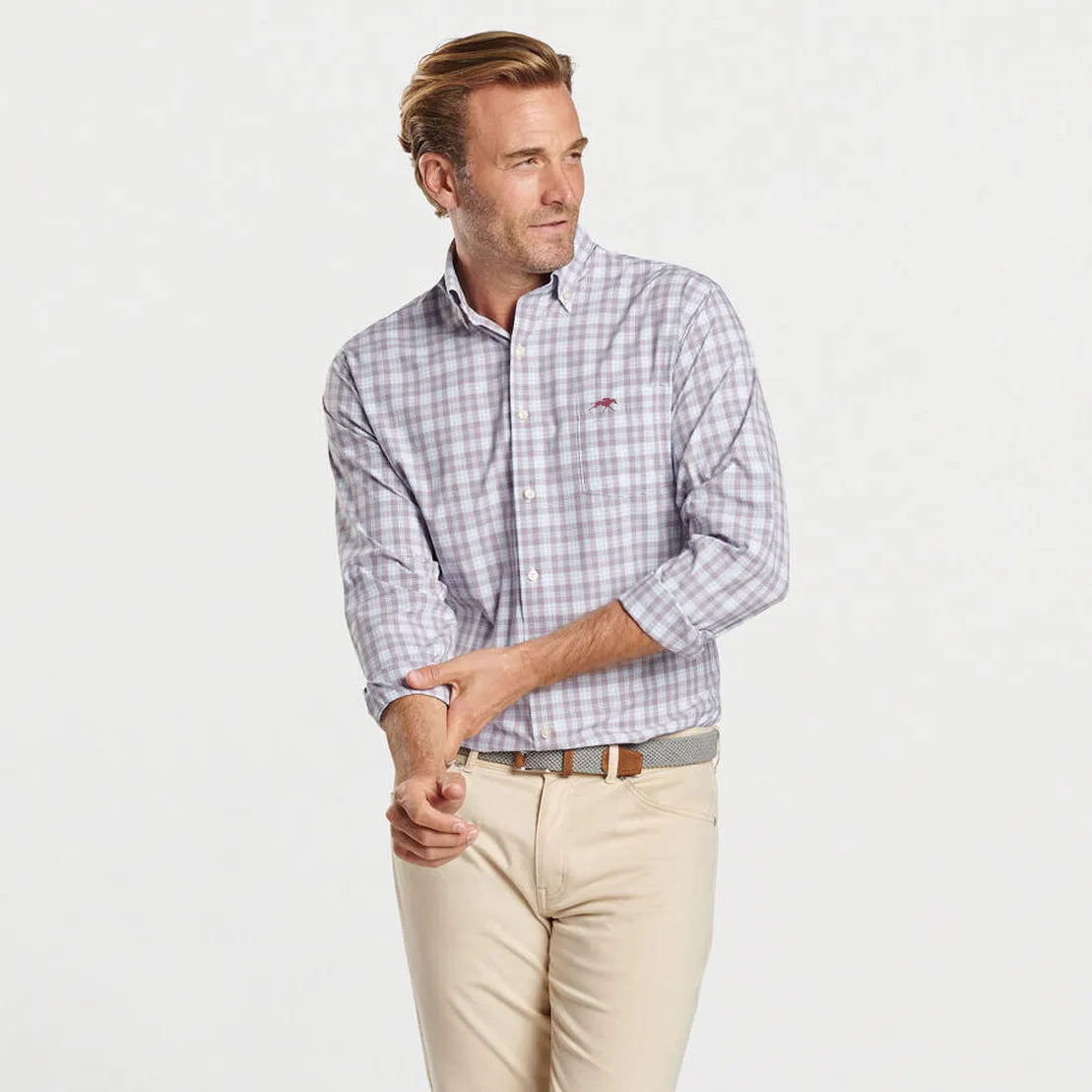 Peter Millar Keeneland Men's Watson Poplin Sport Shirt