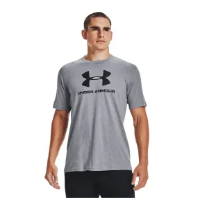 Playera Manga Corta Under Armour para Hombre Sportstyle Logo Update SS Gris