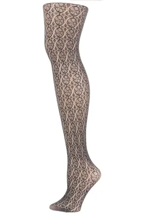 Plus Size Circles & Diamonds Pantyhose