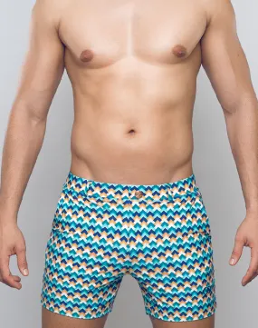 S60 Print Bondi Shorts - Chevy Blue