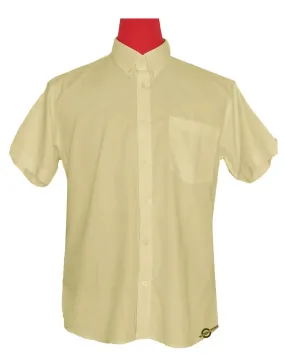 Short Sleeve Shirt | 60S Mod Style Vanilla Color Shirt For Man