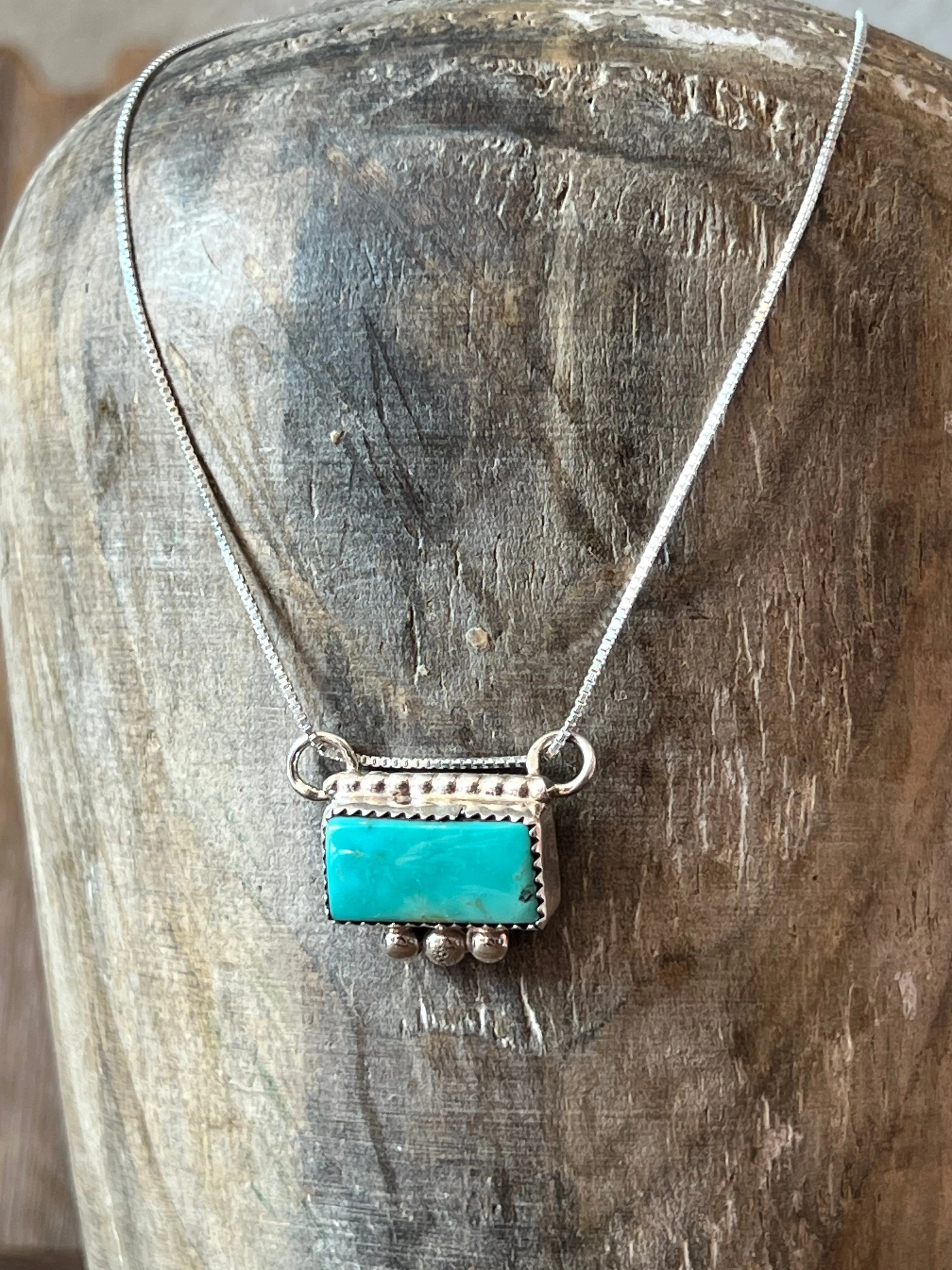 Shot In The Dark Turquoise Sterling Silver Necklace