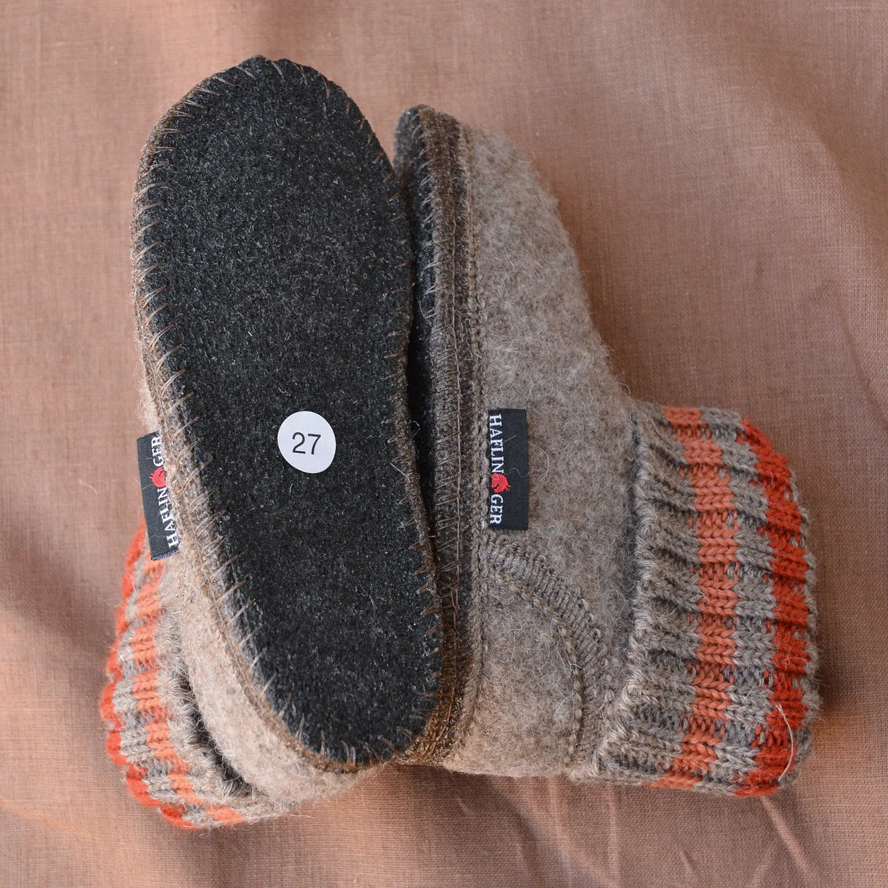 Slipper Boots - Boiled Wool - Taupe AW23 (Kids 22-34)