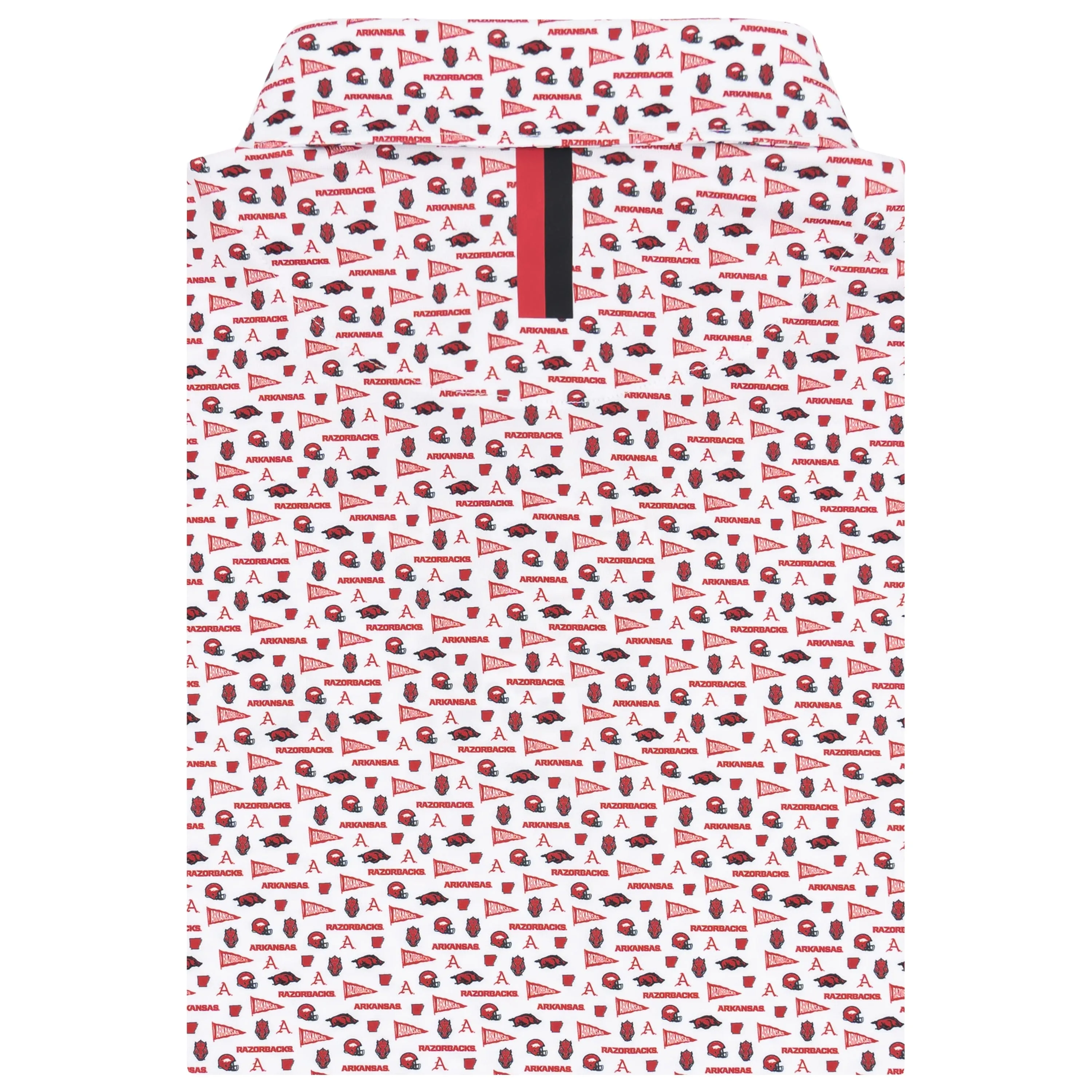 The Arkansas Gameday | Collegiate Polo | The Arkansas Gameday - White/Carmine Red