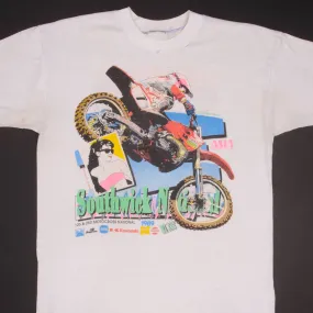 VINTAGE AMA MOTOCROSS SOUTHWICK NATIONAL 1989 TEE SHIRT MEDIUM MADE USA