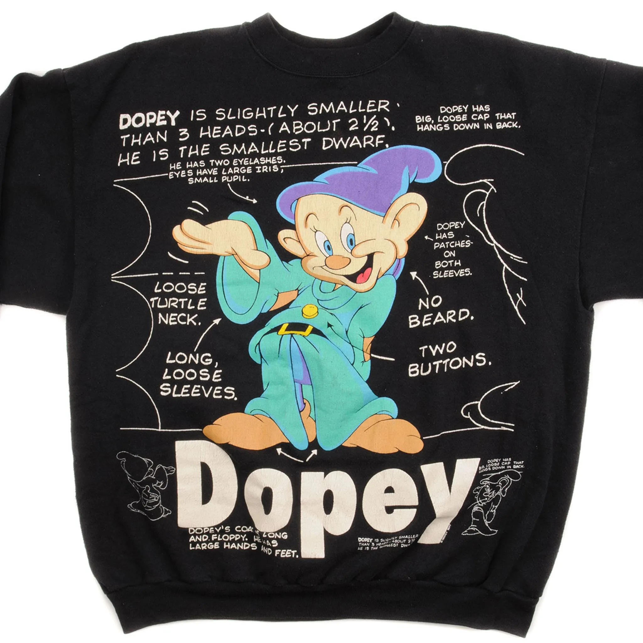 VINTAGE DISNEY DOPEY SWEATSHIRT SIZE LARGE