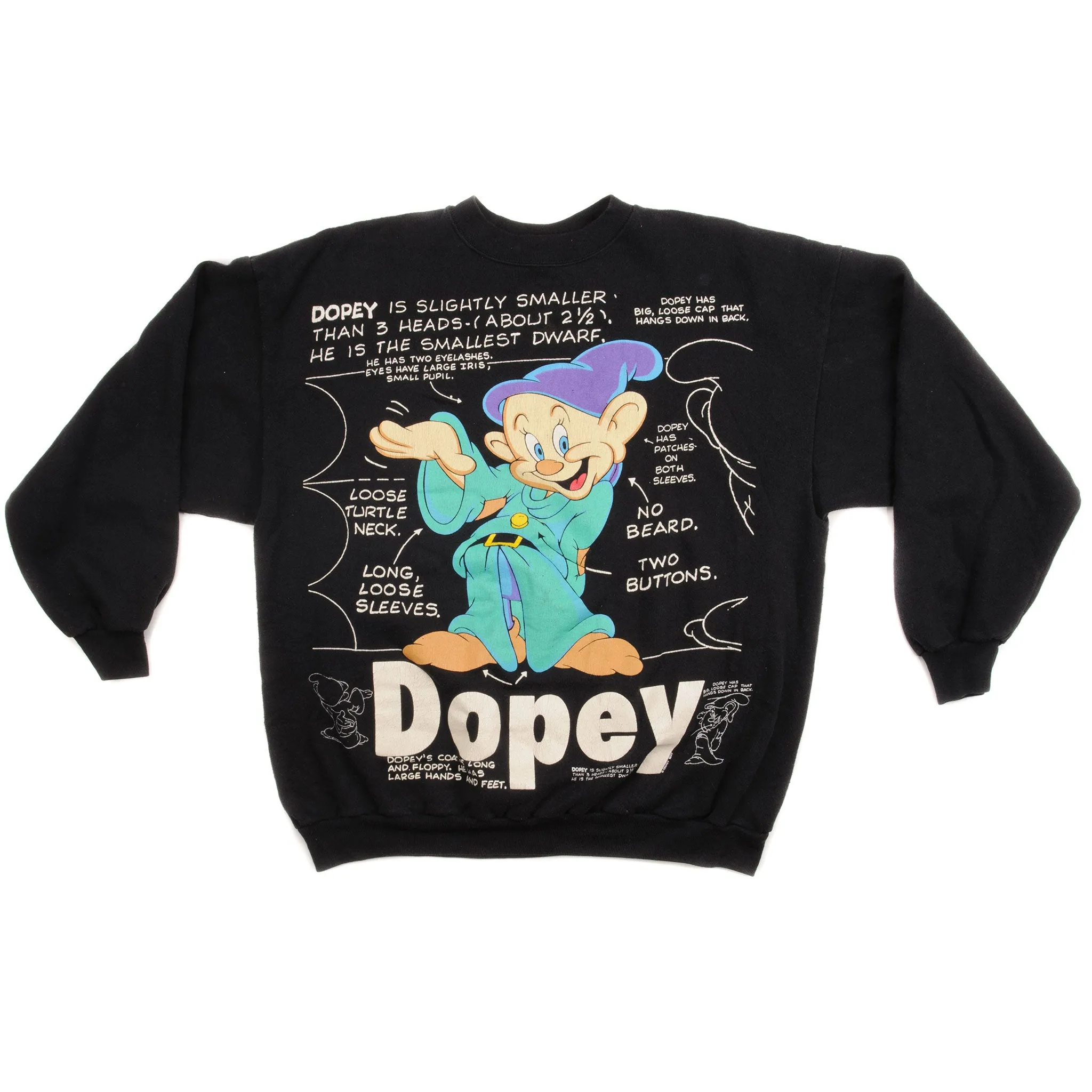 VINTAGE DISNEY DOPEY SWEATSHIRT SIZE LARGE