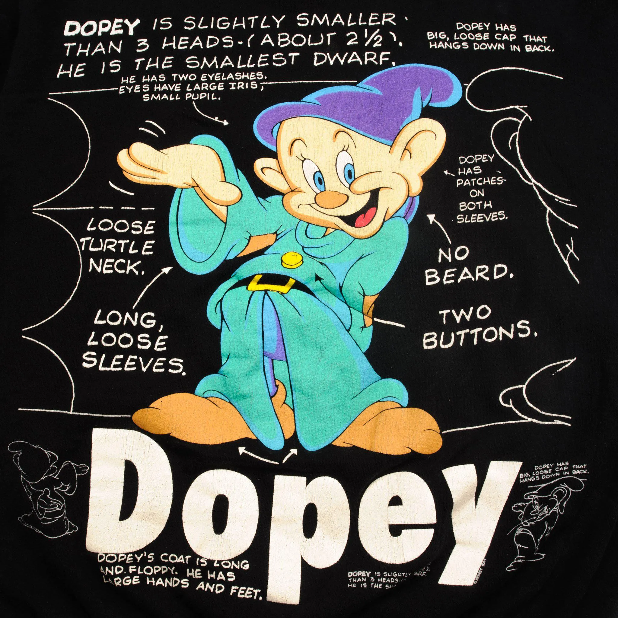 VINTAGE DISNEY DOPEY SWEATSHIRT SIZE LARGE